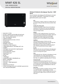 whirlpool mwf 426 sl istruzioni