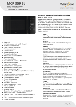 Whirlpool MCP 359 SL - User guide, User manual | manualzz.com