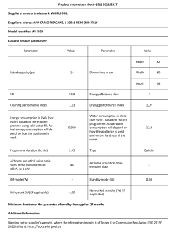 Whirlpool WI 5020 - Installation instructions, Product information, User  manual, installation Guide | manualzz.com