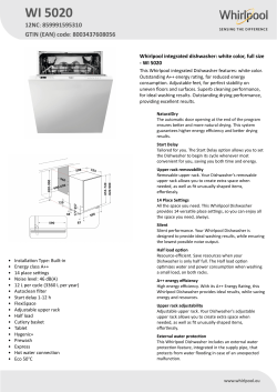 Whirlpool WI 5020 - Installation instructions, Product information, User  manual, installation Guide | manualzz.com