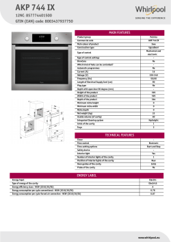 Whirlpool AKP 744 IX - Important information, Owner's manual, Product  information, User guide, User manual | manualzz.com