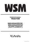 wsm M8540NARROW, M9540NARROW Workshop Manual