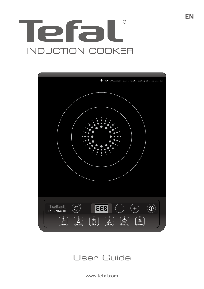 Tefal IH201840 EVERYDAY Portable Induction Hob Product