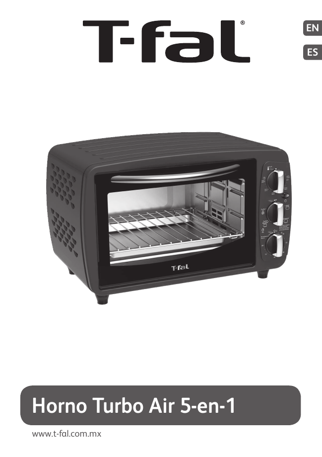 Tefal OF32B5MX Horno Turbo Air 5-en-1 20L Product Manual | Manualzz