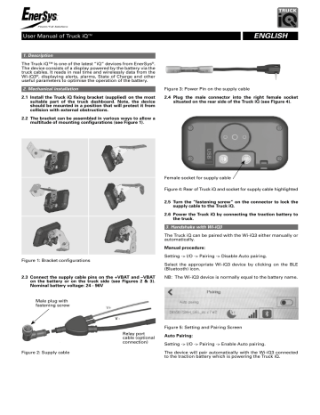 EnerSys Truck IQ User Manual | Manualzz