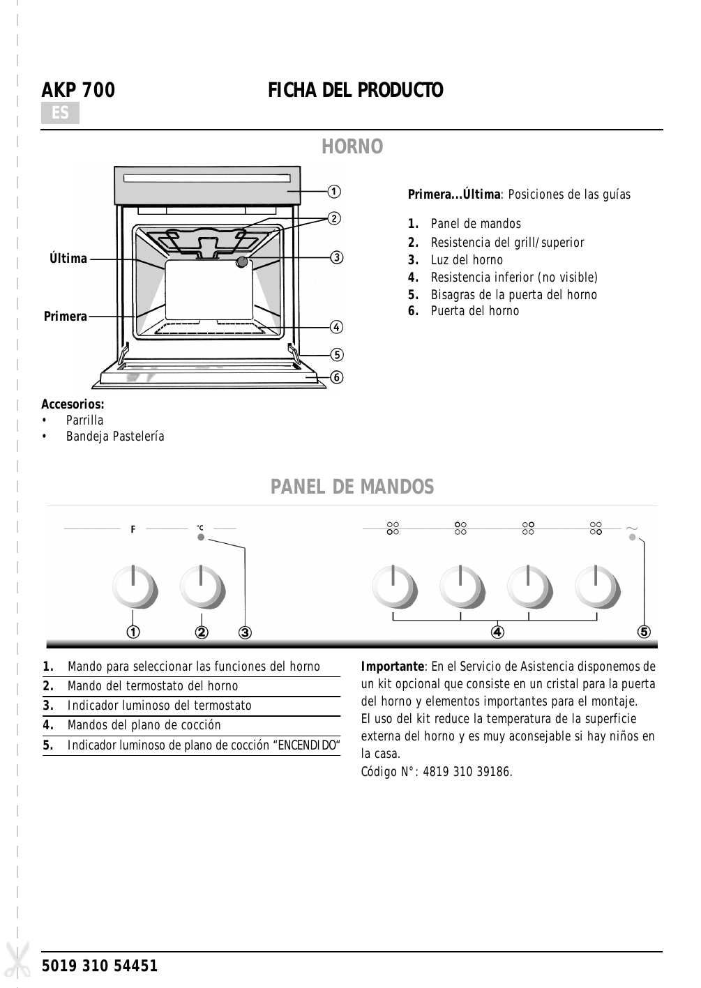 Whirlpool AKP 700 WH Oven Manual de usuario | Manualzz