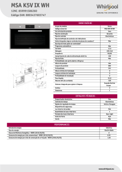 Whirlpool MSA K5V IX WH - Important information, Product information, User  guide, User manual | manualzz.com