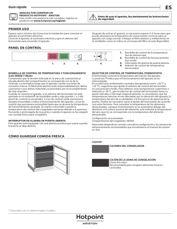HOTPOINT/ARISTON BFS 1222 1 Freezer Manual de usuario | Manualzz