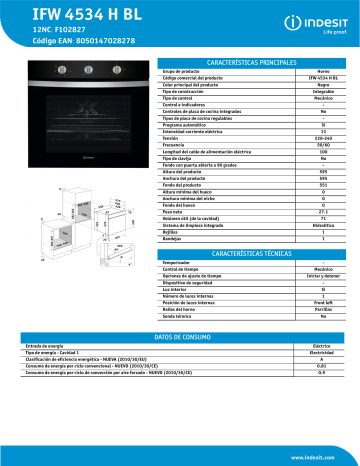 Электрический духовой шкаф indesit ifw 4534 h wh белый