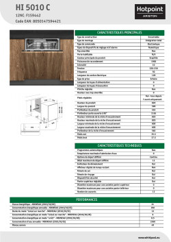 HOTPOINT/ARISTON HI 5010 C - Informacije o Proizvodu, Korisnički priručnik,  Vodič za instalaciju | manualzz.com