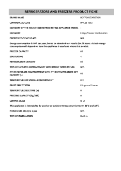 HOTPOINT/ARISTON HAC18 T563 - Installation instructions, Owner's manual,  Product information, User manual | manualzz.com