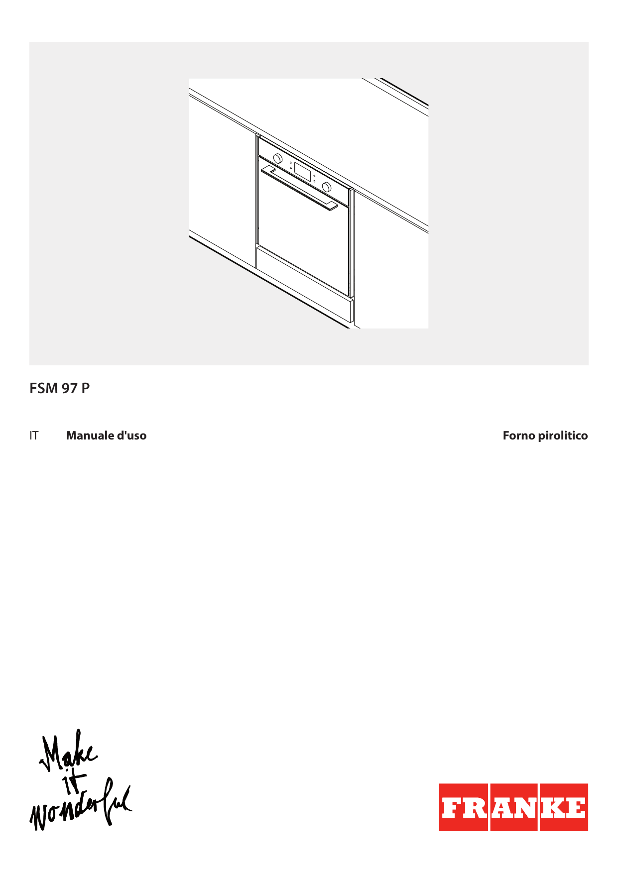 Franke FSM 97 P XS Oven Manuale utente | Manualzz