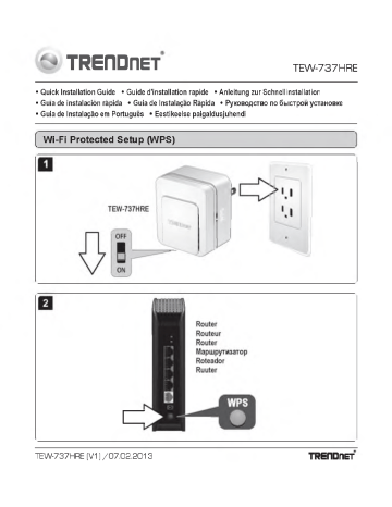 TRENDnet TEW-737HRE Quick Installation Manual | Manualzz