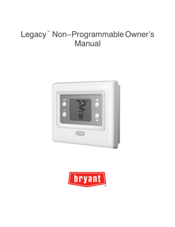 Bryant Legacy T2 Nac Legacy Series T2 Nhp Owner S Manual Manualzz