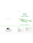 J. Miachael Cornet Owner's Manual
