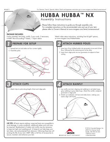 msr hubba hubba setup