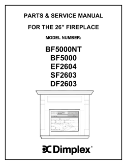 Dimplex DF2603 - Owner's manual, Service manual, User manual, User's Guide  | manualzz.com