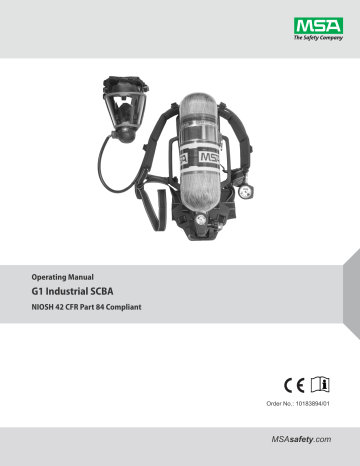 Facepiece Donning Procedure. MSA G1 Industrial SCBA | Manualzz