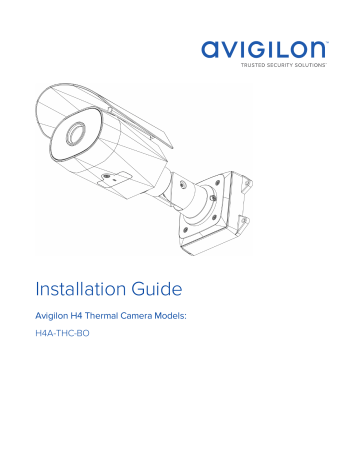 Avigilon H4A-THC-BO Installation Manual | Manualzz