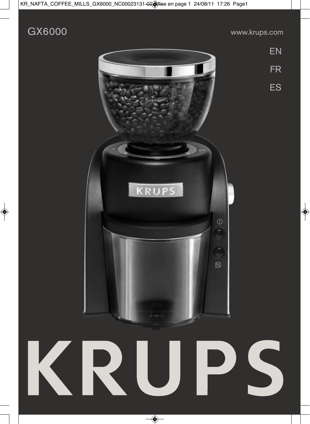 Accessories and spare parts Burr Grinder GX600 GX600050 Krups