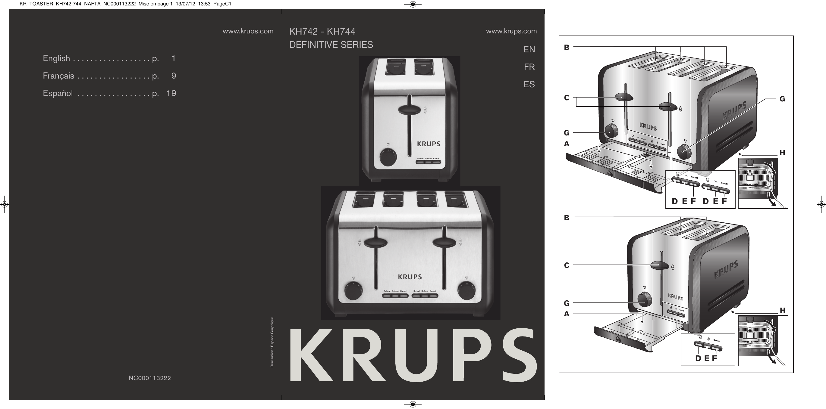 User manual and frequently asked questions TOASTER TO740D50