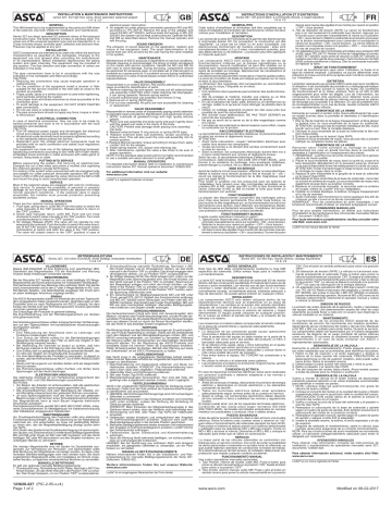 ASCO Series 327 High Flow Valve 1/4 1/2 Instruction manual | Manualzz