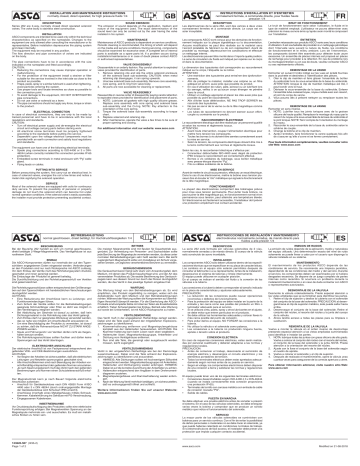 Asco Series 262 CMXX NPT Stainless Instruction manual | Manualzz