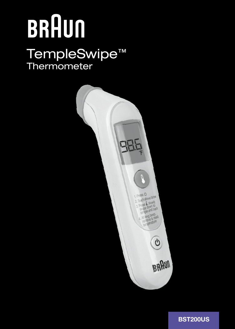 Braun Termometro Templeswipe