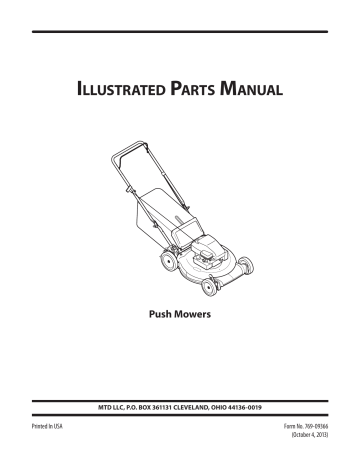 Bolens 20 inch store push mower manual