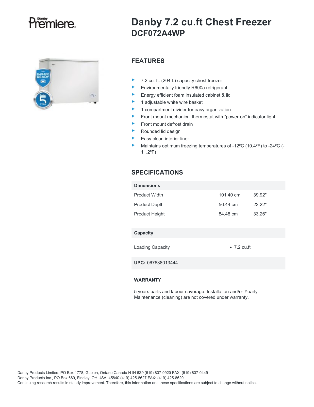 danby dcf072a4wp