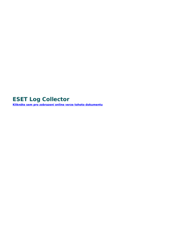 Eset log collector что это