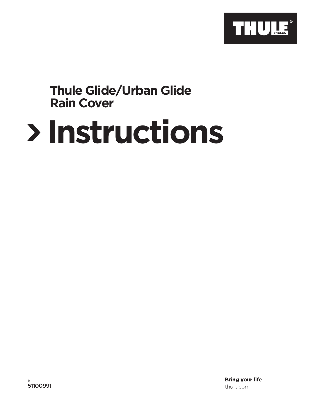 thule glide rain cover