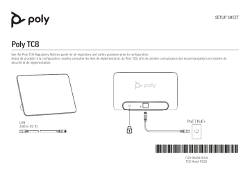 Poly TC8 User manual | Manualzz