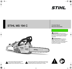 Stihl Ms 194 C E Instruction Manual Manualzz Com