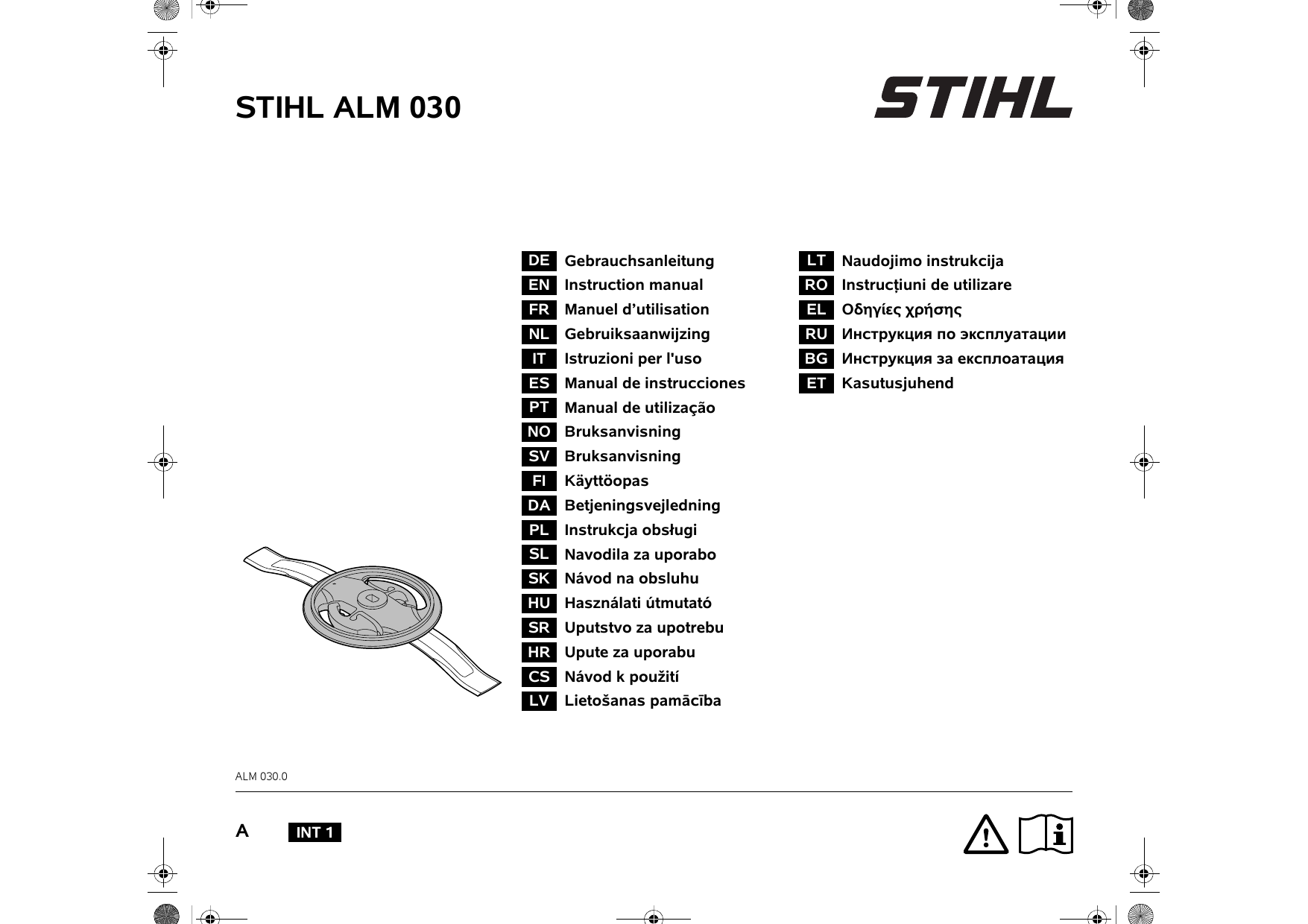 STIHL ALM 030.0 Instruction manual  Manualzz