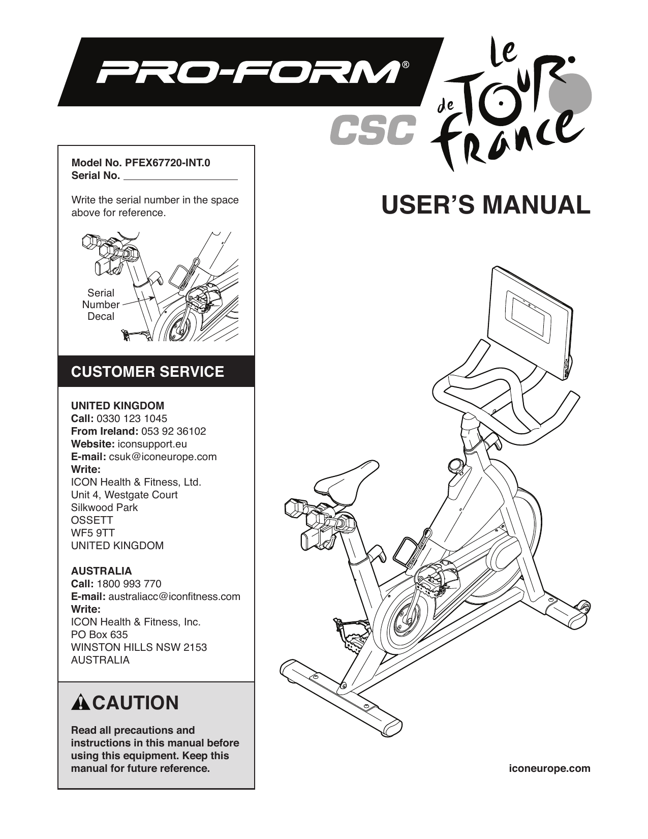 Proform ifit online manual