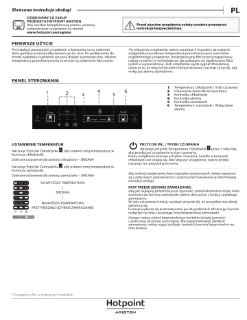 HOTPOINT/ARISTON HAC20 T321, HAC20 T323 User manual | Manualzz