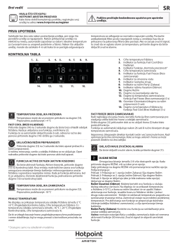 HOTPOINT/ARISTON HAC18 T542 - Информације о производу, Упутство за  инсталацију, Упутство за коришћење | manualzz.com