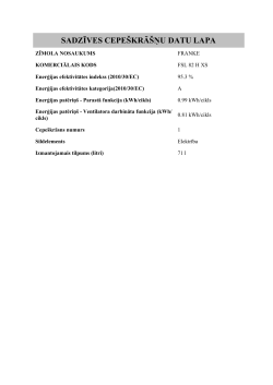 Franke FSL 82 H XS - Informācija par produktu, Lietotāja rokasgrāmata |  manualzz.com