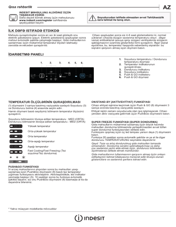 Indesit INC18 T311 Fridge/freezer combination Manual | Manualzz