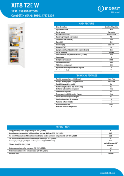 Indesit XIT8 T2E W Fridge/freezer combination Manual de utilizare