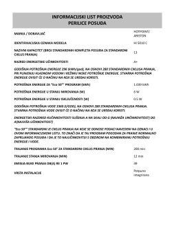 HOTPOINT/ARISTON HI 5010 C - Uputstvo za upotrebu, informacije o proizvodu,  vodič za instalaciju | manualzz.com