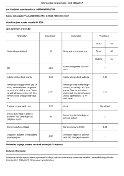 HOTPOINT/ARISTON HI 3010 - Uputstvo za upotrebu, informacije o proizvodu,  vodič za instalaciju | manualzz.com