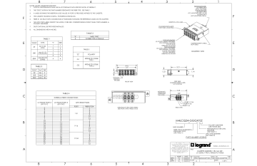 Legrand M4LCQ24GGGEYZZCr01 Customer Drawing Specification | Manualzz