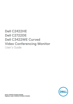 Dell I C3422WE 34 Video Conferencing Curved Monitor I C3422WE User's guide