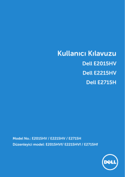 Dell E2715H - Používateľská príručka 