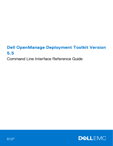 Dell OpenManage Deployment Toolkit Version 5.5 software Owner's Manual | Manualzz