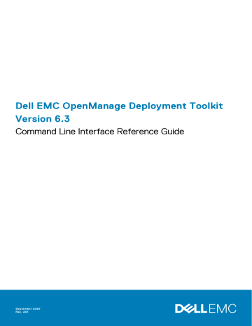 Dell OpenManage Deployment Toolkit Version 6.3 software Owner's Manual | Manualzz