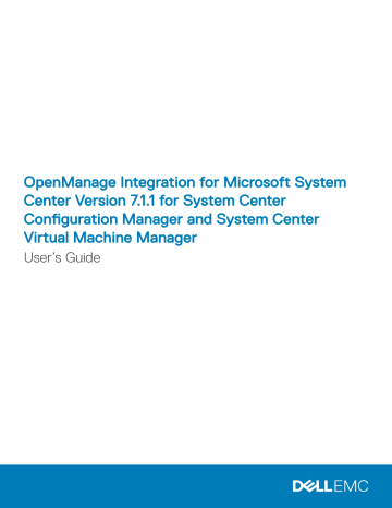 Dell OpenManage Integration Version 7.1.1 for Microsoft System Center