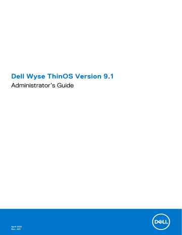 Dell Wyse ThinOS software Administrator Guide | Manualzz